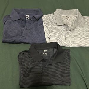 Uniqlo dry ex 3 polos combo